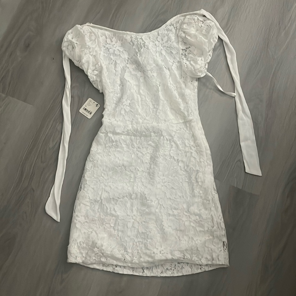 Free People White/Ivory Mini Dress Size Small